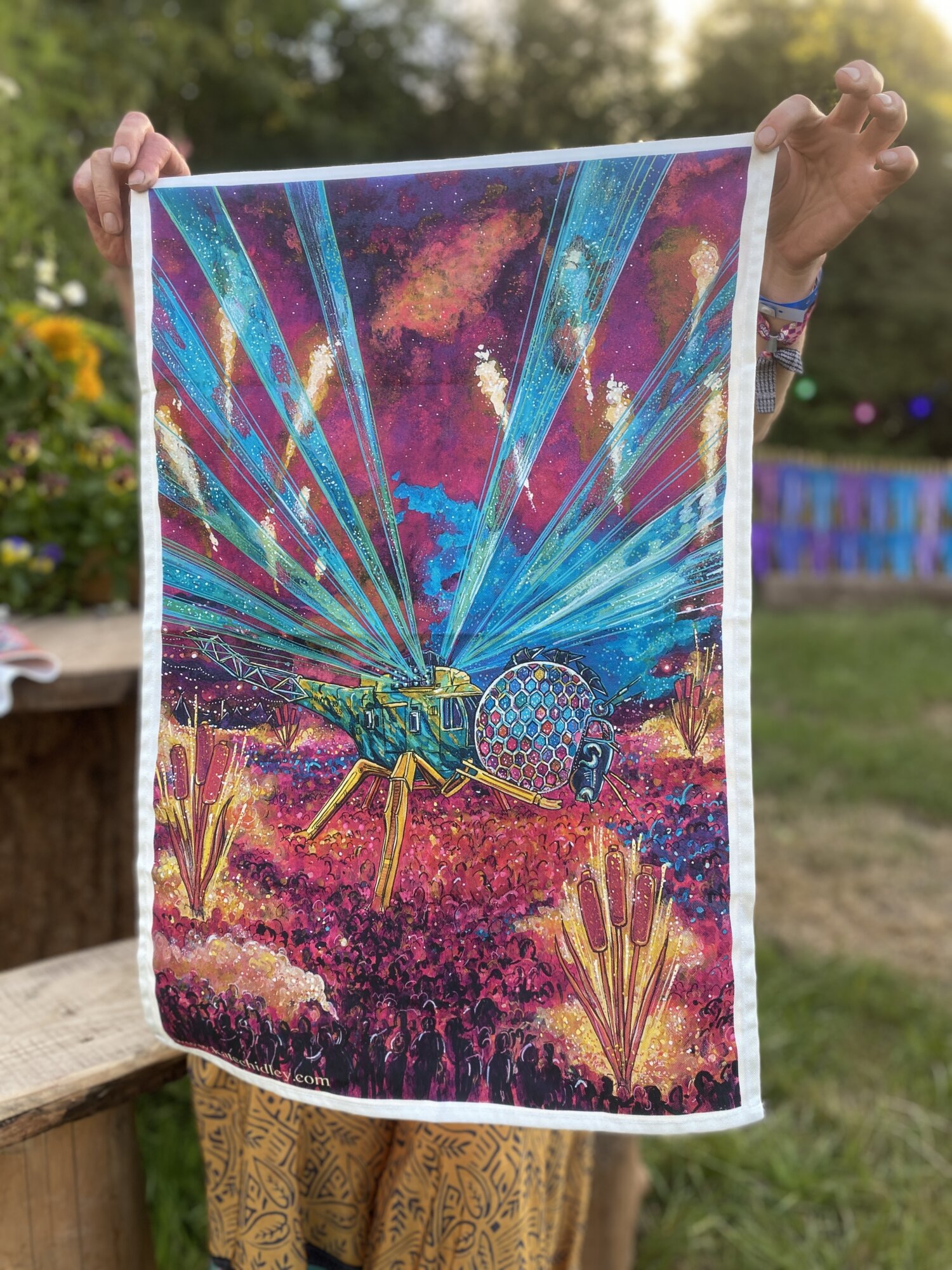 The Dragonfly ~ Fancy Festival Tea Towel 2025