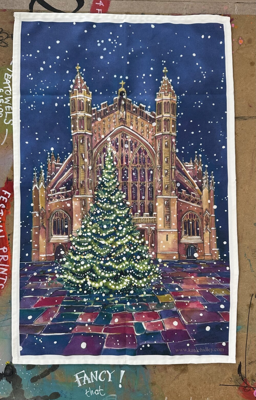 Abbey Christmas  ~ Fancy Tea Towel 2025