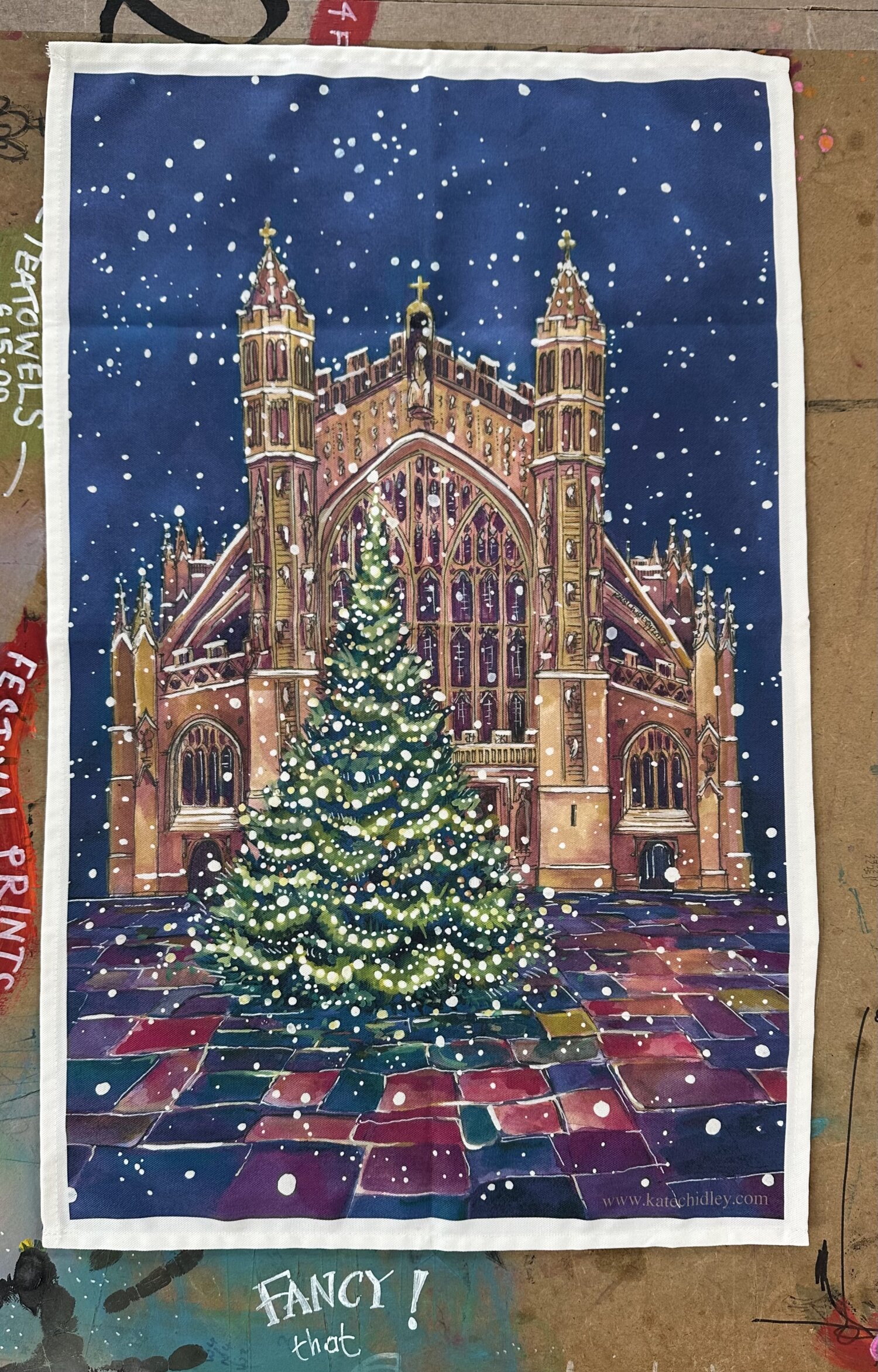 Abbey Christmas  ~ Fancy Tea Towel 2025